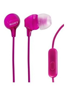 (1008620) Гарнитура вкладыши Sony MDREX15APPI.CE7 1.2м розовый проводные (в ушной раковине) - фото 10360