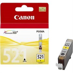 (62286) Картридж струйный Canon CLI-521Y желтый для принтеров Canon PIXMA IP3600/ MP540/ MP620/ IP4600/ MP630/ MP980 - фото 10996