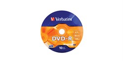 (1003312) Диск DVD-R Verbatim 4.7Gb 16x AZO matt silver (10шт) 43729 - фото 11374