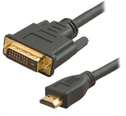(68057)  Кабель HDMI to DVI (19pin to 19pin) 5m, black - фото 11571