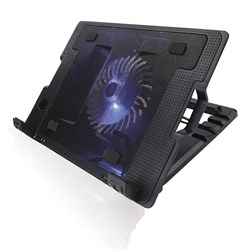 (1003382) Подставка для ноутбука CROWN CMLS-926 (Black) 15,6", 1*Fan,blue light,2*USB - фото 12236