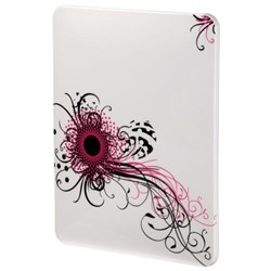 (3330838) Футляр Swirly Pink для iPad, 9.7" (25 см), поликарбонат, белый с рисунком, Hama [OhN] - фото 12366