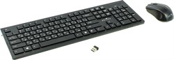 (1005972) Клавиатура + мышь Oklick 250M клав:черный мышь:черный USB беспроводная slim - фото 12770