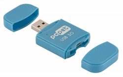(1006096) Устройство чтения карт памяти PC Pet BW-P3019A blue голубой (all-in-1) USB3.0 ext - фото 12814