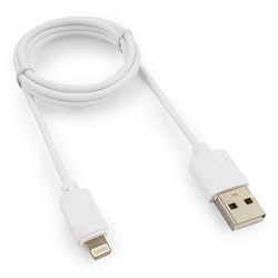 (1012015) Кабель USB Гарнизон AM/Lightning, для iPhone5/6/7/8/X, IPod, IPad, 1м, белый, пакет - фото 20087