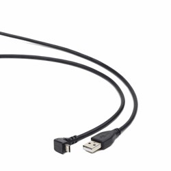 (1012018) Кабель USB 2.0 Pro Cablexpert CCP-mUSB2-AMBM90-6, AM/microBM 5P, 1,8м, угловой, экран, черный, пакет - фото 20118