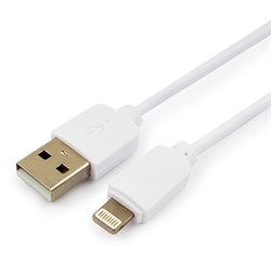 (1012011) Кабель USB Гарнизон GCC-USB2-AP2-0.3M-W AM/Lightning, для iPhone5/6/7/8/X, IPod, IPad, 0.3м, белый, пакет - фото 20124