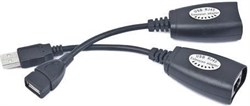 (1012209) Удлинитель USB 2.0 по витой паре Cablexpert UAE-30M USB AM-AF/RJ45Fx2 - фото 20296