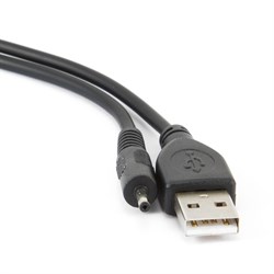 (1012216) Кабель USB 2.0 Pro Cablexpert CC-USB-AMP25-0.7M, AM/DC 2,5мм 5V 2A (для планшетов Android), 0.7м, экран, черный, пакет - фото 20353