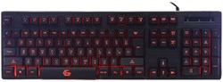 (1012668) Клавиатура игровая Gembird KB-G400L, USB, черный, металлический корпус, 104 клавиши, подсветка 3 цвета, FN клавиши, кабель тканевый 1.75м - фото 20614