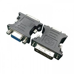 (1012663) Переходник DVI-I-VGA Cablexpert A-DVI-VGA-BK, 29M/15F, черный, пакет - фото 20618