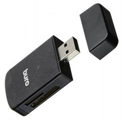 (1013552) Устройство чтения карт памяти USB2.0 Buro BU-CR-3103 черный - фото 21249