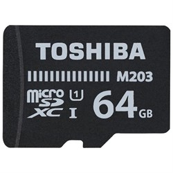 (1012898) Флеш карта microSDXC 64Gb Class10 Toshiba THN-M203K0640EA M203 + adapter - фото 21368