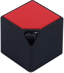 (1013833) Портативная беспроводная колонка RITMIX SP-140B black+red (3 Вт, Bluetooth, FM, USB, microSD, AUX, 300 мАч) - фото 21465