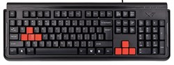 (1014247) Клавиатура A4 X7-G300 черный PS/2 Gamer - фото 23296