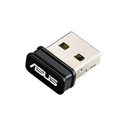 (115911) Беспроводной адаптер ASUS USB-N10 Nano USB2.0, 802.11bgn, 150 Мбит/с, 2x int Antenna - фото 24857