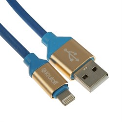 (1012776) USB кабель Lightning Krutoff U2-120i Strong (1,2m) синий - фото 31842