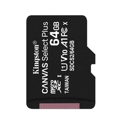 (1018883) Флеш карта microSDHC 64Gb Class10 Kingston SDCS2/64GB CanvSelect Plus + adapter - фото 33016