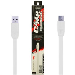 (1019089) USB кабель micro REMAX Full Speed RC-001m (2m) white - фото 33113
