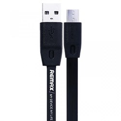(1019083) USB кабель micro REMAX Full Speed (1m) black - фото 33119