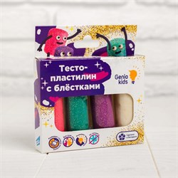 (1019966) Набор для детской лепки «Тесто-пластилин 4 цвета с блёстками» TA1087 4825955 - фото 33952