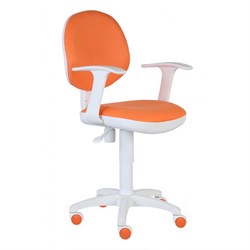 (1017394) Кресло детское Бюрократ CH-W356AXSN/15-75 оранжевый 15-75 колеса белый (пластик белый) - фото 34472