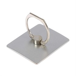 (1021865) Держатель-подставка с кольцом для телефона LuazON, в форме квадрата, серебристый 3916218 - фото 38011