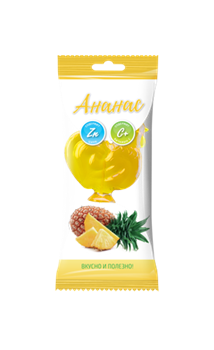 (1022980) Леденцовая карамель с Цинком и витамином С «ПЕТУШОК» со вкусом ананаса. - фото 38745