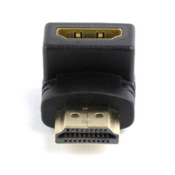 (1020046) Переходник HDMI-HDMI Cablexpert 19F/19F, угловой, золотые разъемы, пакет - фото 40600