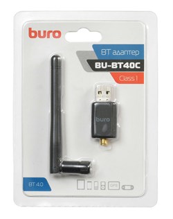 (1019723) Адаптер USB Buro BU-BT40С Bluetooth 4.0+EDR class 1 100м черный - фото 40735