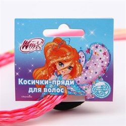 (1026164) Косички для волос на резинке, розовый, WINX   6259425 - фото 46075