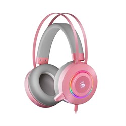 (1025777) Наушники с микрофоном A4Tech Bloody G521 розовый 2.3м мониторные USB (G521 ( PINK )) - фото 46407