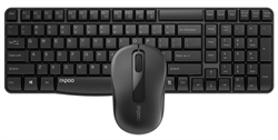 (1021611) Клавиатура + мышь Rapoo X1800S клав:черный мышь:черный USB беспроводная - фото 46582