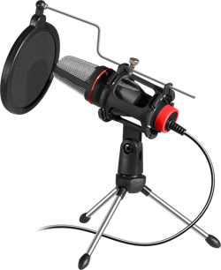 (1026573) Игровой стрим микрофон Forte GMC 300 3,5 мм, провод 1.5 м DEFENDER - фото 46778