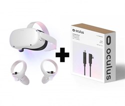 (1028947) Шлем виртуальной реальности Oculus Quest 2 + Link-кабель - фото 47252