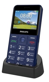 (1025053) Мобильный телефон Philips Xenium E207 синий 2Sim 2.31" TFT 240x320 Nuc 0.08Mpix 867000174125 - фото 47671
