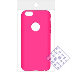 (1010084) Накладка силиконовая для iPhone 6/6S (pink) техупаковка - фото 6187
