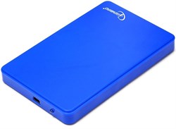 (1009268) Внешний корпус 2.5" Gembird EE2-U2S-40P-B, синий, USB 2.0, SATA, пластик - фото 6781