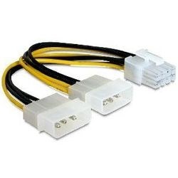 (1009434) Cablexpert Разветвитель питания 2xMolex->PCI-Express 8pin, для подключения видеоеарты PCI-Е (8pin) к б/п ATX (CC-PSU-81) - фото 6895