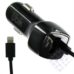 (1009765) АЗУ Ubik UCS12L Lightning + USB, 2.1A (black) - фото 7015