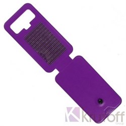(1008952) Чехол-флип Krutoff для смартфонов 5,5"-6" с вырезом под камеру, фиолетовый - фото 7441