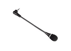 (1007183) Микрофон Hama H-57152 для ноутбука гибкий кабель 17 см 3.5 мм Jack черный - фото 8559