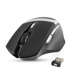 (1006451) Мышь беспроводная CROWN Gaming CMXG-801 Black (nano ресивер, 7 кнопок, 1600 DPI , подсветка колёсика, размер 132*81*44мм) - фото 8994