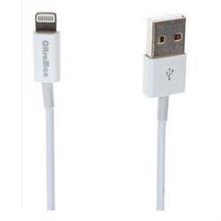 (1006684) OXION DCC022 дата-кабель с возможностью зарядки для iPhone 5/5S/5С, USB 2,0 (M) - Lightning (M), 1м, белый подсветка(OX-DCC022WH) - фото 9667