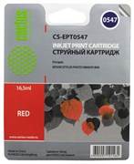 (3330361) Картридж струйный CACTUS CS-EPT0547 красный для принтеров Epson Stylus Photo R800/  R1800, 13мл