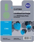 (3330239) Картридж струйный CACTUS CS-EPT0822 голубой для принтеров Epson Stylus Photo R270/ 290/ RX590 , 460 стр., 11 мл.