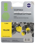 (3330273) Картридж струйный CACTUS CS-EPT0924 желтый для принтеров Epson Stylus C91/  CX4300/  T26/  T27/  TX106/  TX109/  TX117/  TX119, 5.5 мл