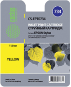 (3330237)  Картридж струйный CACTUS CS-EPT0734 желтый для принтеров Epson Stylus С79/  C110/  СХ3900/  CX4900/  CX5900/  CX7300/  CX8300/  CX9300, 11.0 мл
