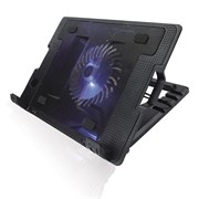 (1003382) Подставка для ноутбука CROWN CMLS-926 (Black) 15,6", 1*Fan,blue light,2*USB