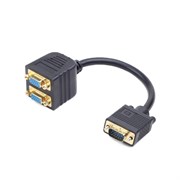 (1011722) Разветвитель VGA Cablexpert CC-VGAX2-20CM, HD15M/2x15F, 1 компьютер - 2 монитора